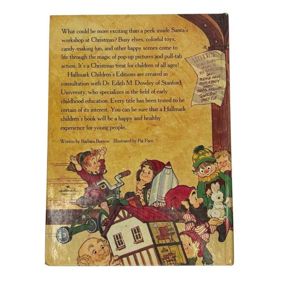 Christmas Time at Santa's Workshop A Hallmark Pop Up Book Works! Elf Santa - Picture 2 of 5